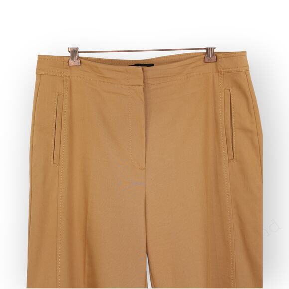 Size12 AnnTaylor TheGrace StraightPant Pecan Ankle HiRise Pockets - Picture 11 of 16